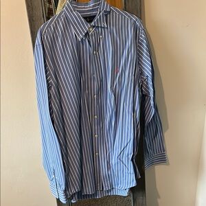 Men's Blue Striped Shirt